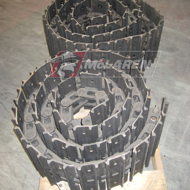 Hybrid steel tracks withouth Rubber Pads for Case 28 MAXI 