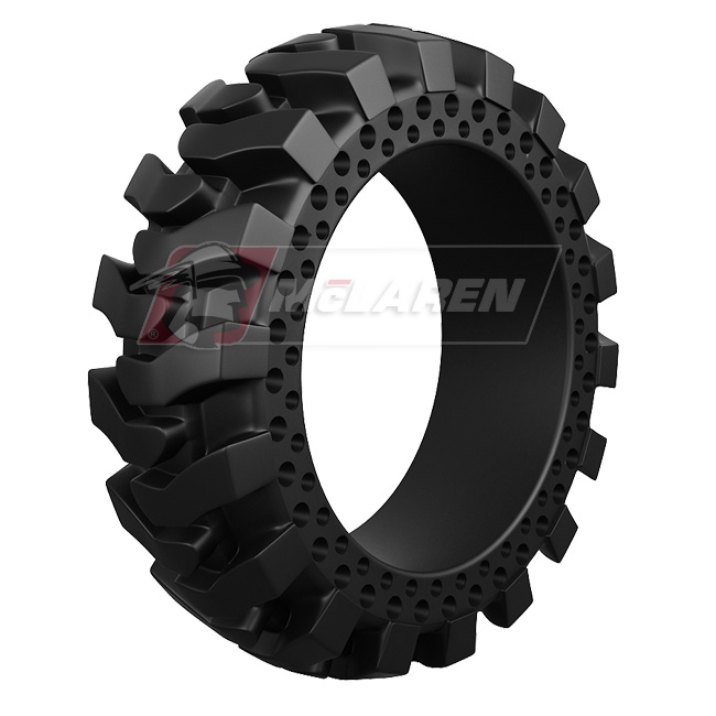 Maximizer Solid Rimless Tires for Skid Steer New holland 985