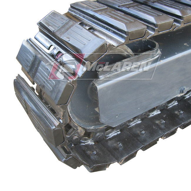 Hybrid Steel Tracks with Bolt-On Rubber Pads for Hitachi EX 55-1 
