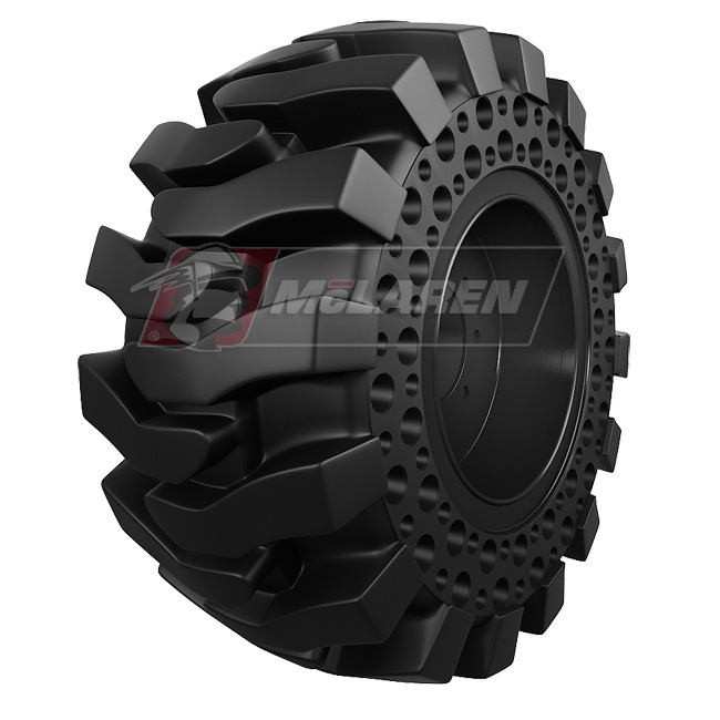 Nu-Air Monster Solid Tires with Rim for Skid Steer Bobcat S64