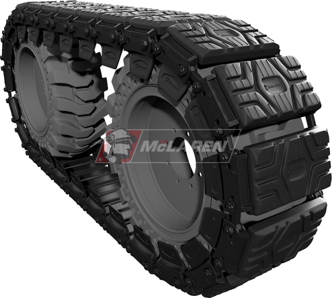 McLaren Rubber Over-The-Tire Tracks (set of 2) for Skid Steer Bobcat S150